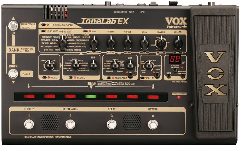 ギター VOX Tone Lab EX Vox ToneLab EX Guitar Rack Multi-Effects Pedal : Amazon.in